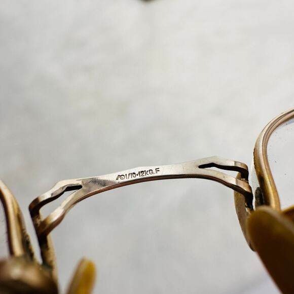 Vintage 1920’s 12K Gold Filled Spectacles with Original Eyeglass Case - Picture 5 of 8
